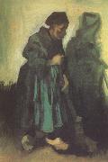 Vincent Van Gogh Peasant Woman Sweeping the Floor (nn04)